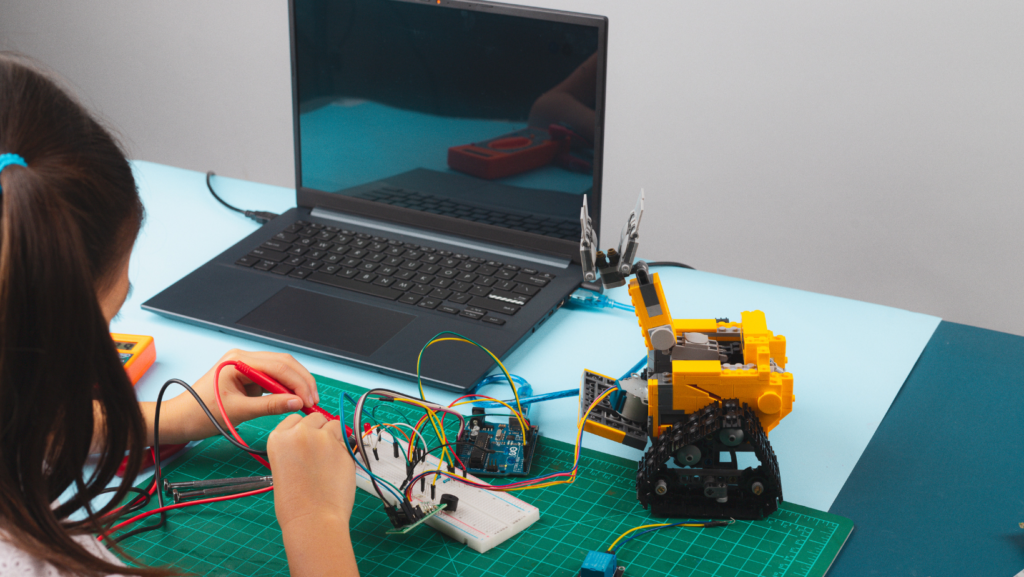 Laptop and Lego Robot